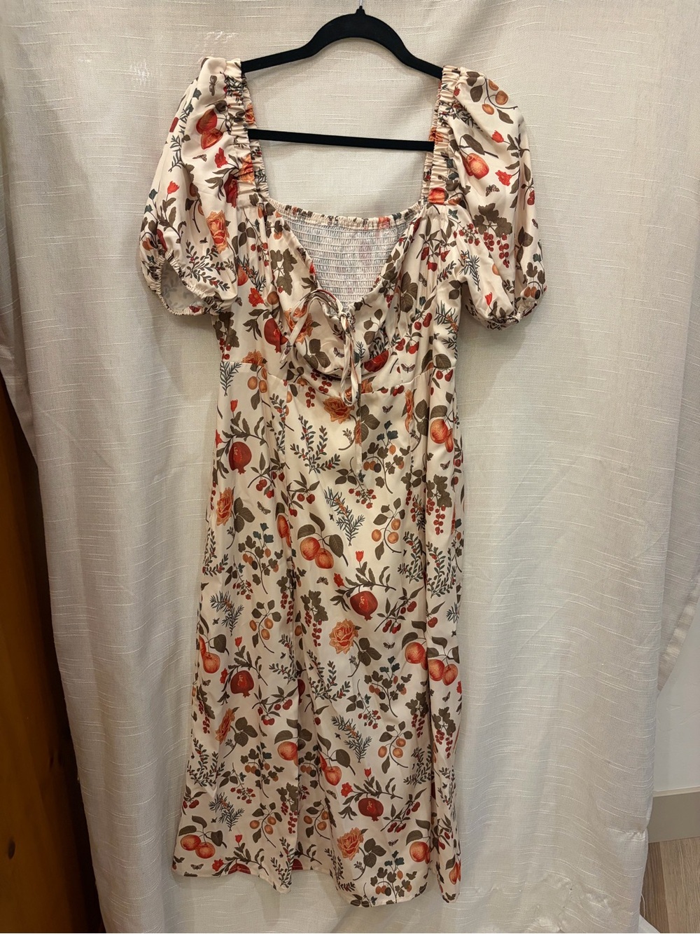 Cider Women’s Plus Size Floral Fruit MIDI Dress